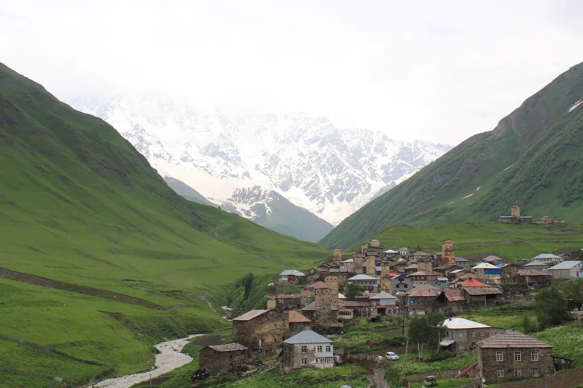 Ushguli and the Shkhara massif, Svaneti